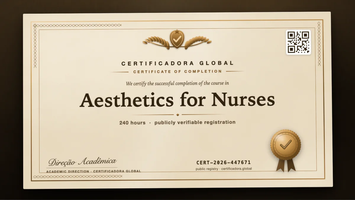 Cover of the Aesthetics for Nurses course