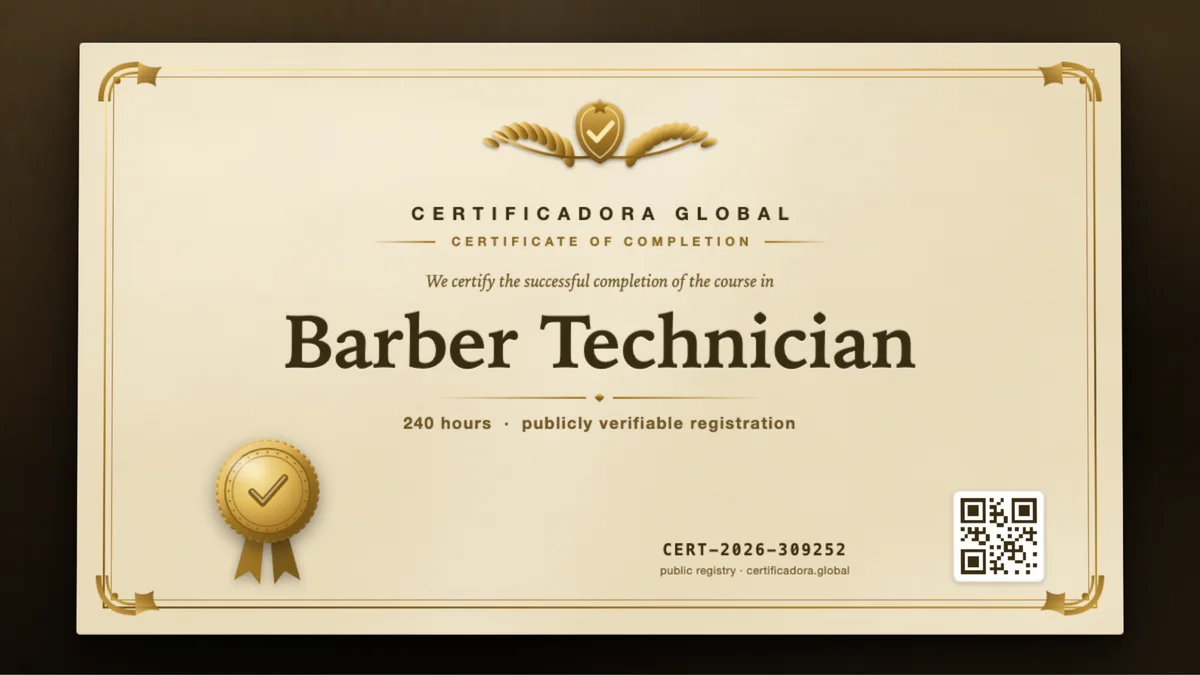 Cover of the Barber Technician course