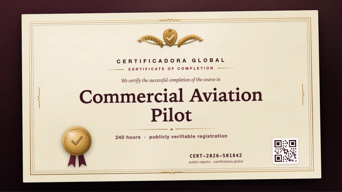 Cover of the Commercial Aviation Pilot course