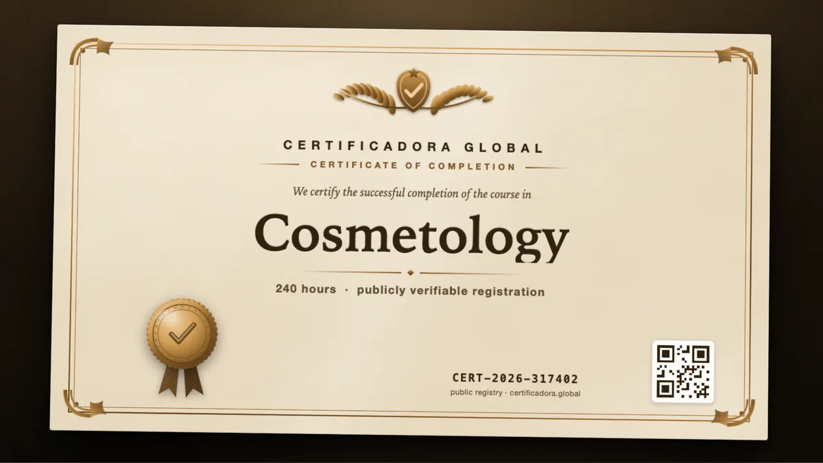 Cover of the Cosmetology course