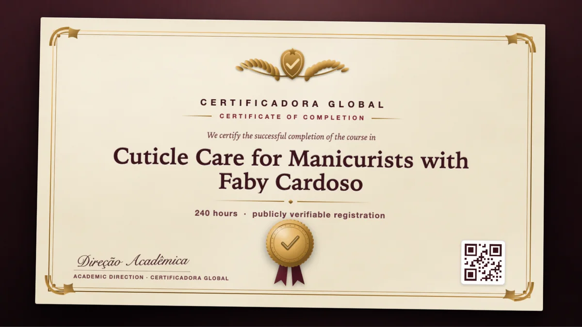 Cover of the Cuticle Care for Manicurists with Faby Cardoso course