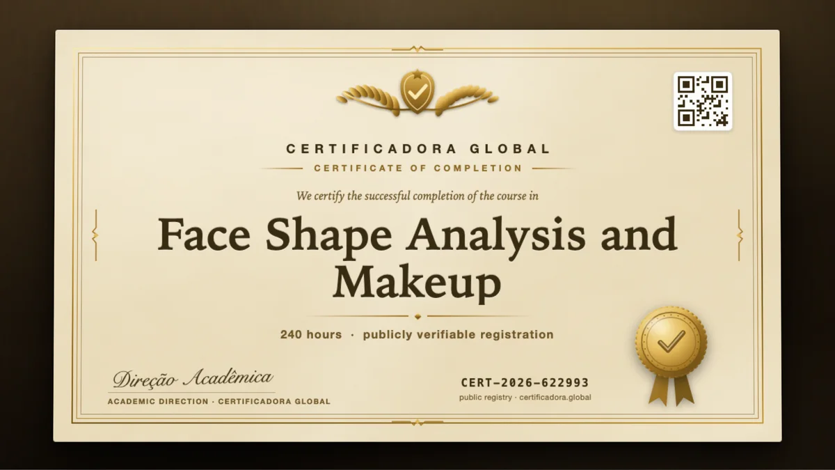 Cover of the Face Shape Analysis and Makeup course