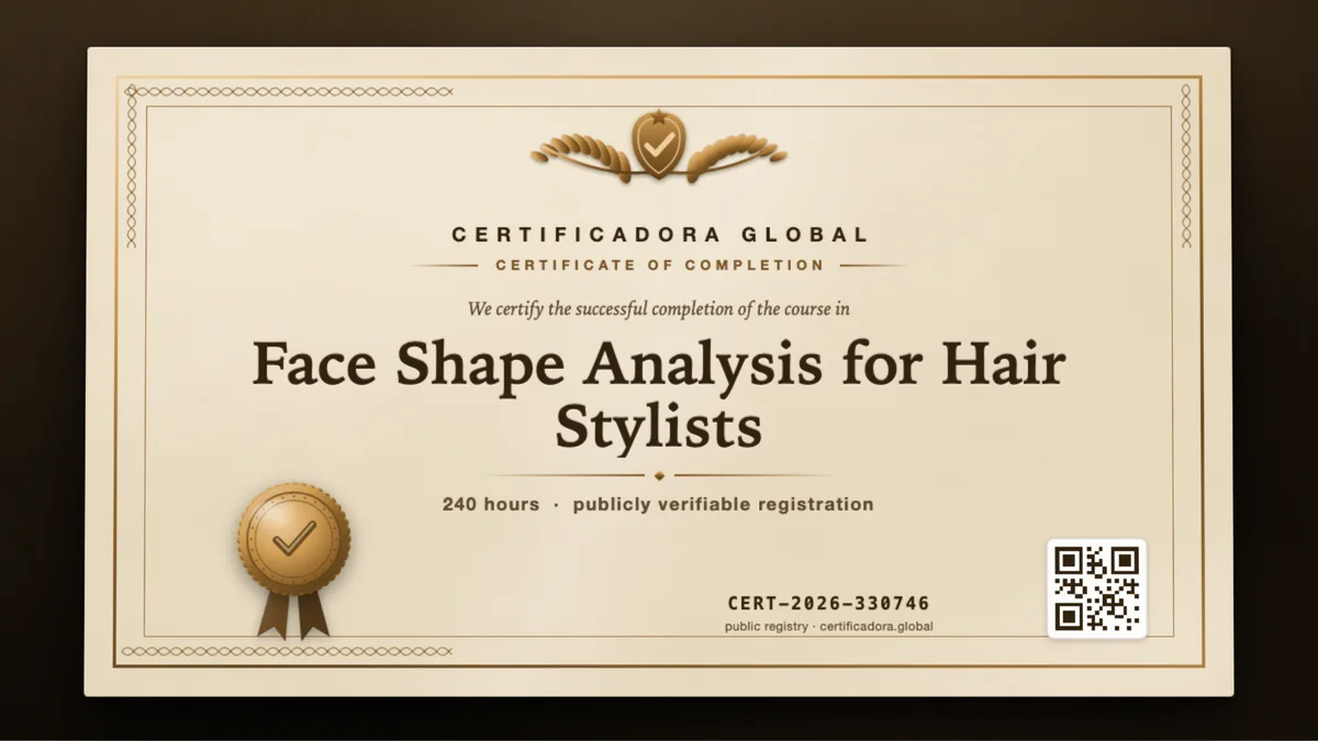 Cover of the Face Shape Analysis for Hair Stylists course