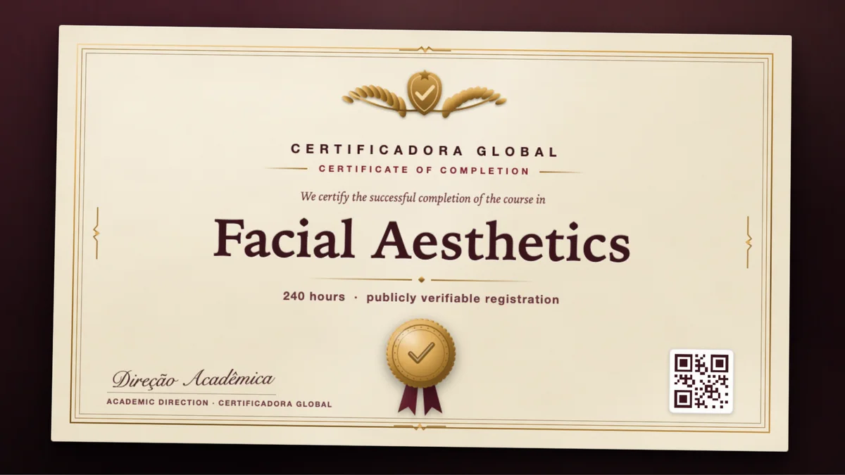 Cover of the Facial Aesthetics course