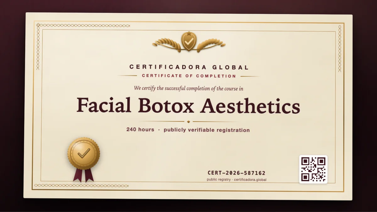 Cover of the Facial Botox Aesthetics course