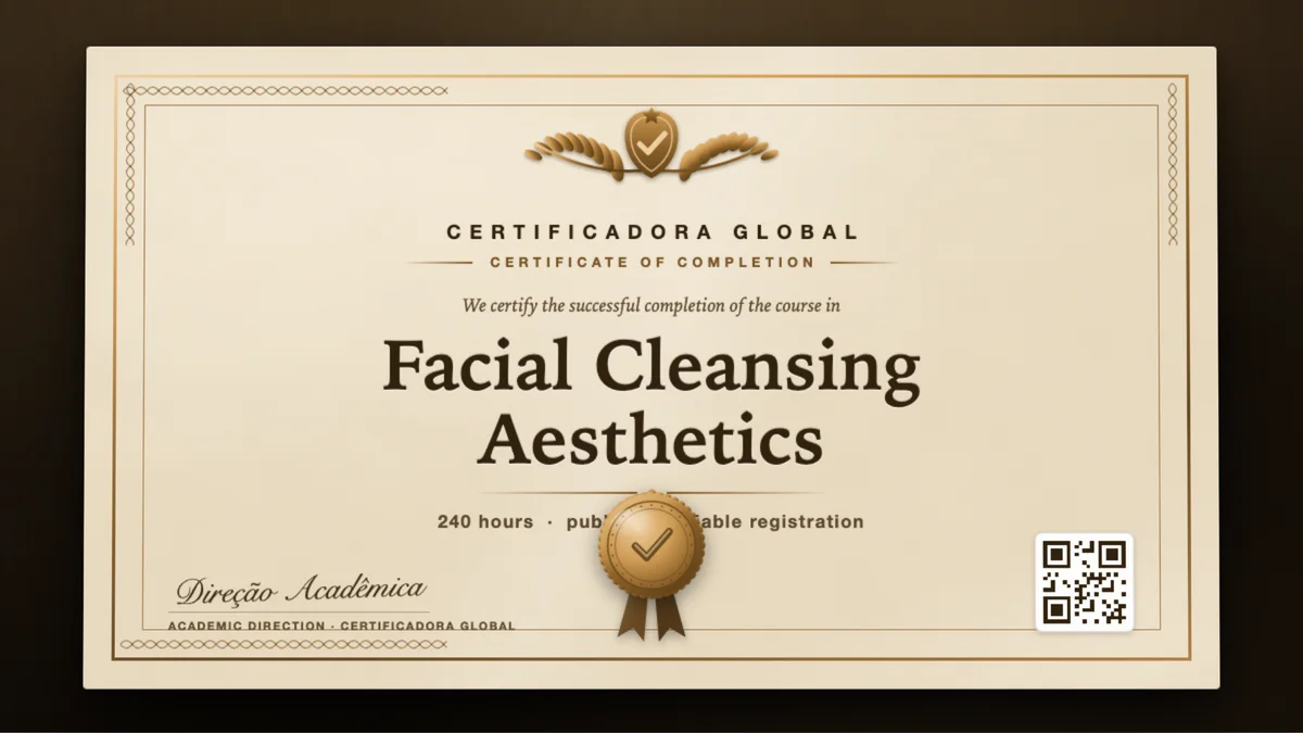 Cover of the Facial Cleansing Aesthetics course