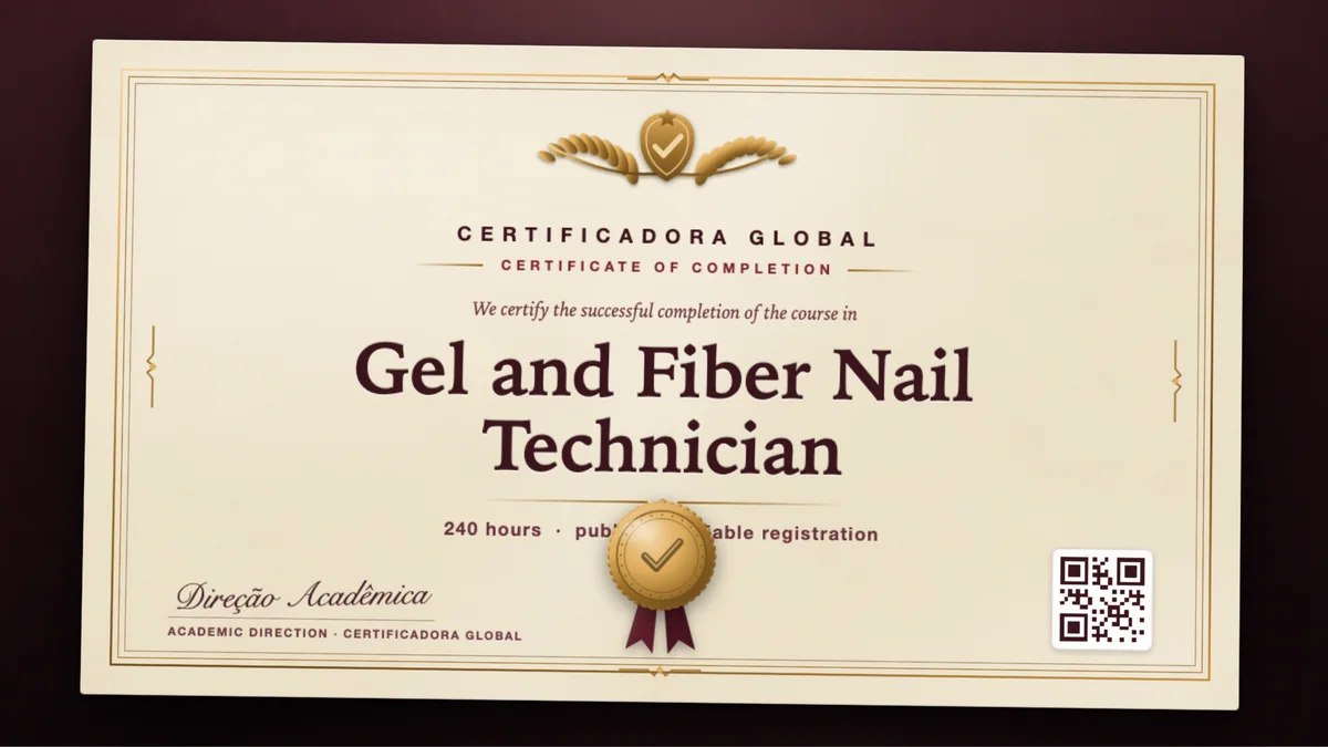Cover of the Gel and Fiber Nail Technician course