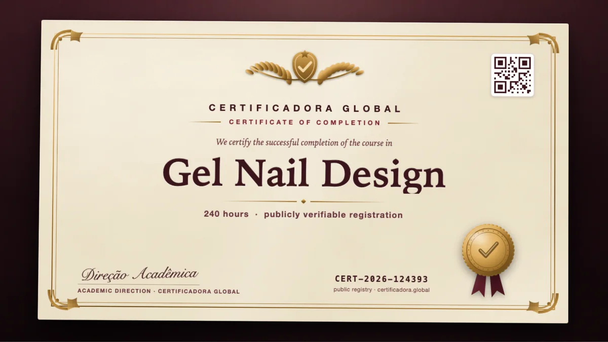 Cover of the Gel Nail Design course