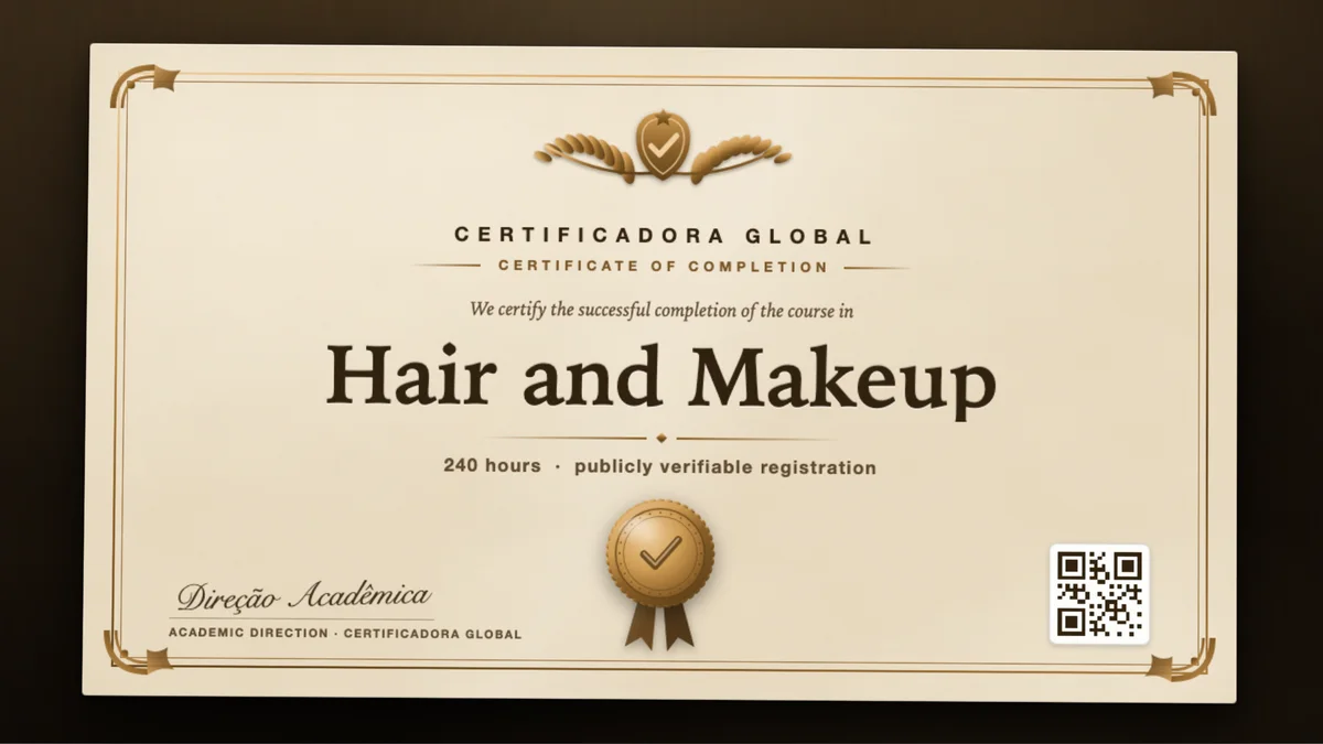 Cover of the Hair and Makeup course