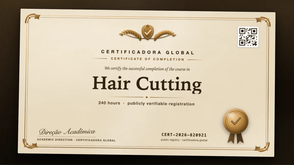 Cover of the Hair Cutting course