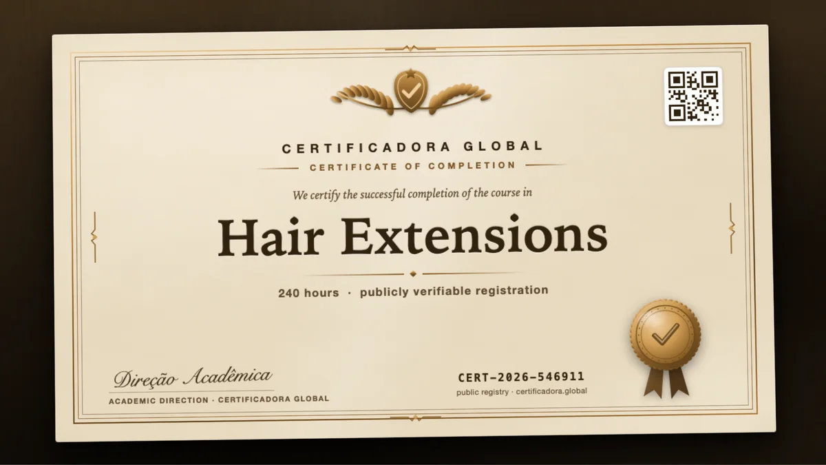 Cover of the Hair Extensions course
