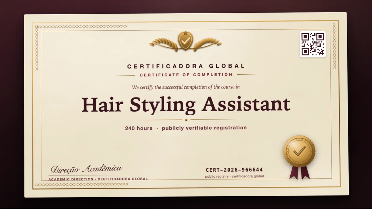 Cover of the Hair Styling Assistant course