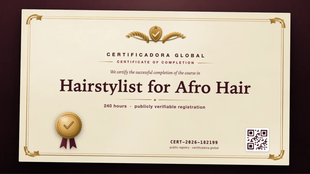 Cover of the Hairstylist for Afro Hair course