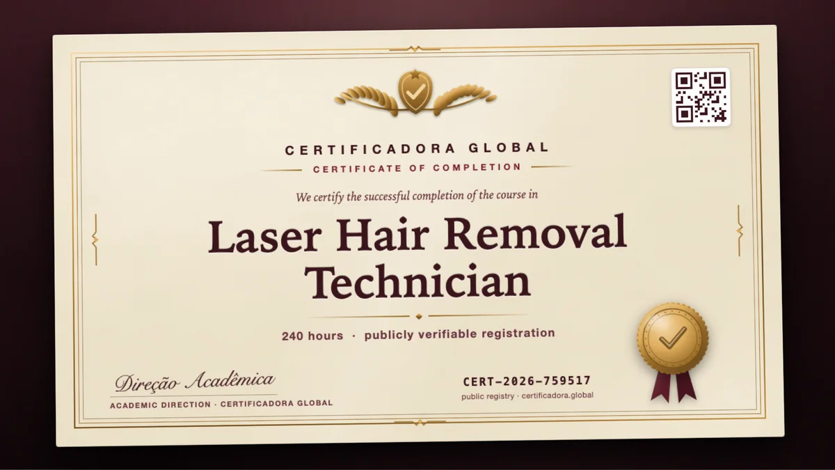 Cover of the Laser Hair Removal Technician course