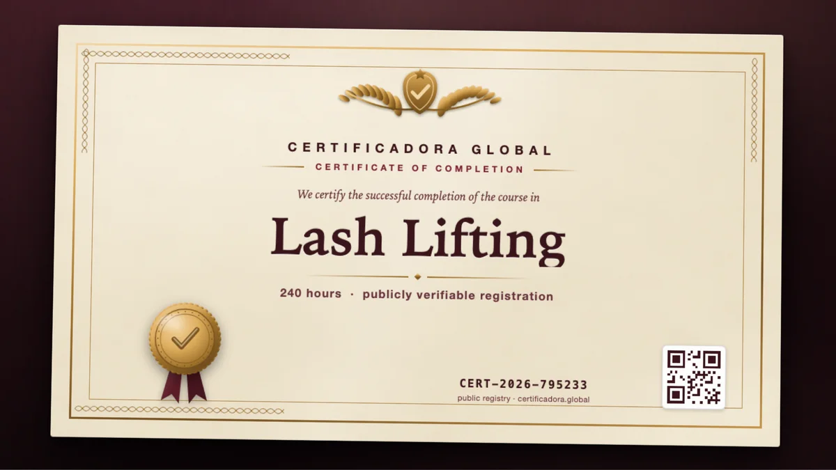 Cover of the Lash Lifting course