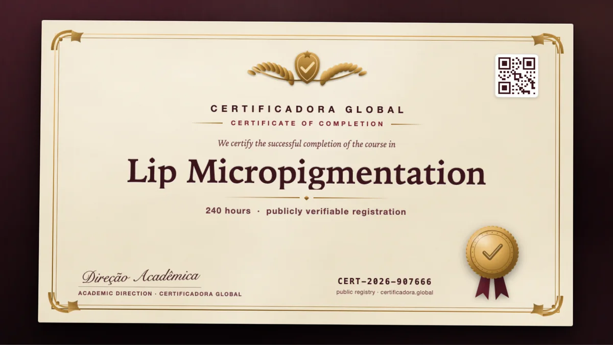 Cover of the Lip Micropigmentation course