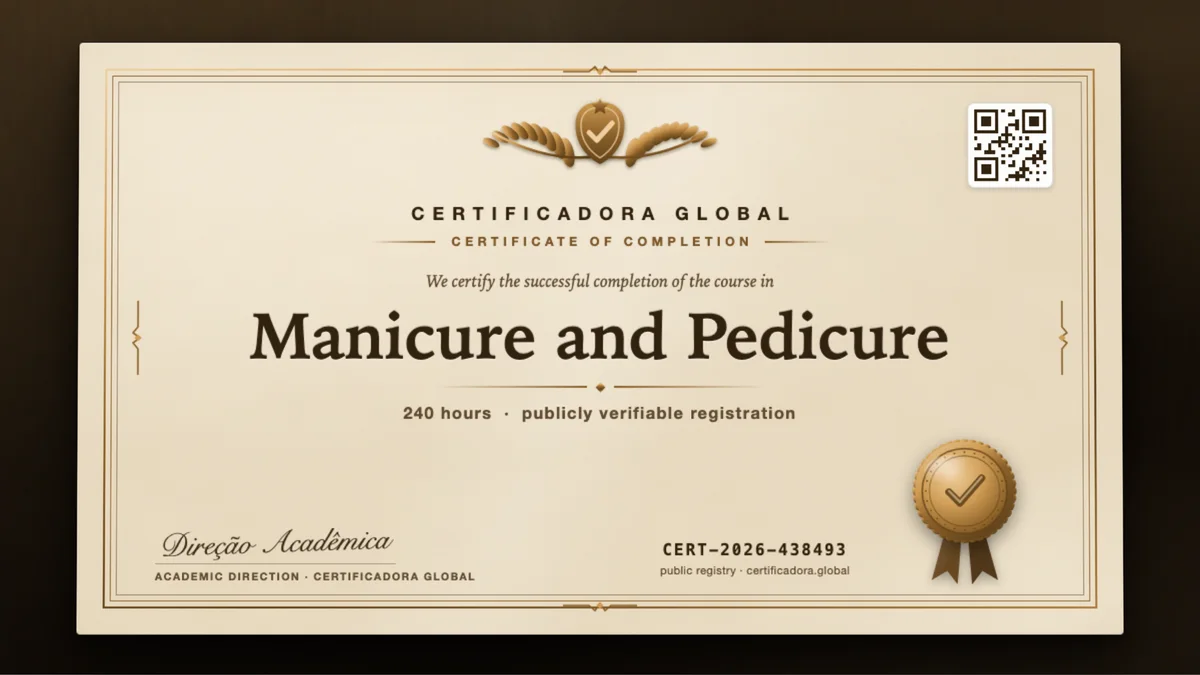 Cover of the Manicure and Pedicure course