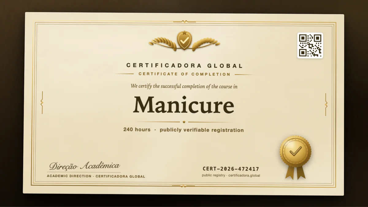 Cover of the Manicure course