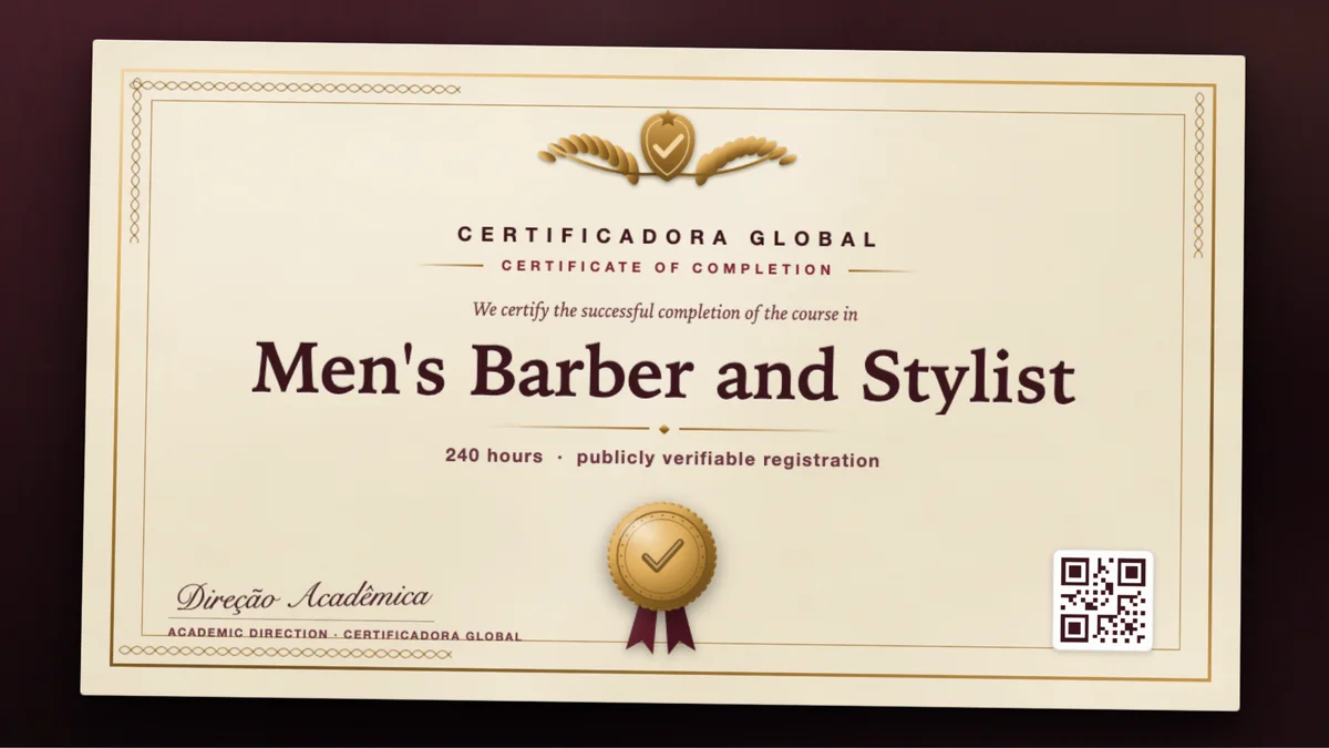 Cover of the Men's Barber and Stylist course