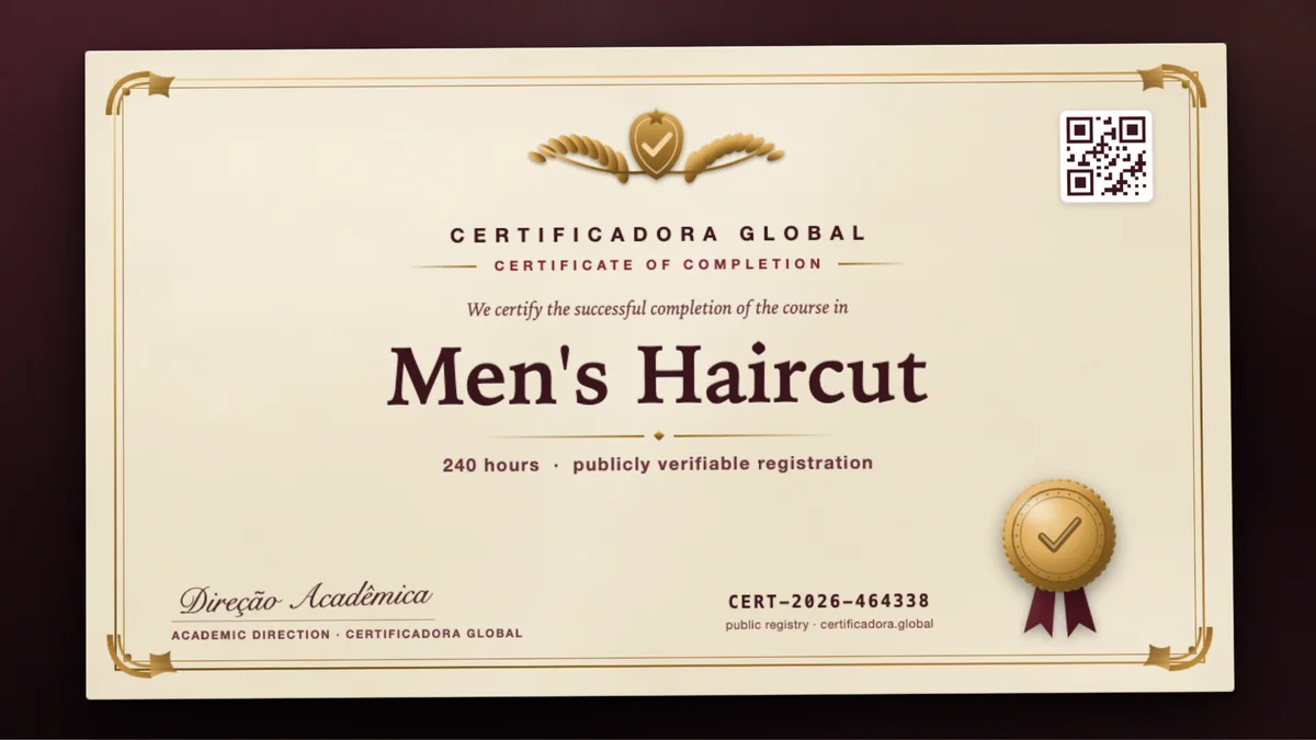 Cover of the Men's Haircut course