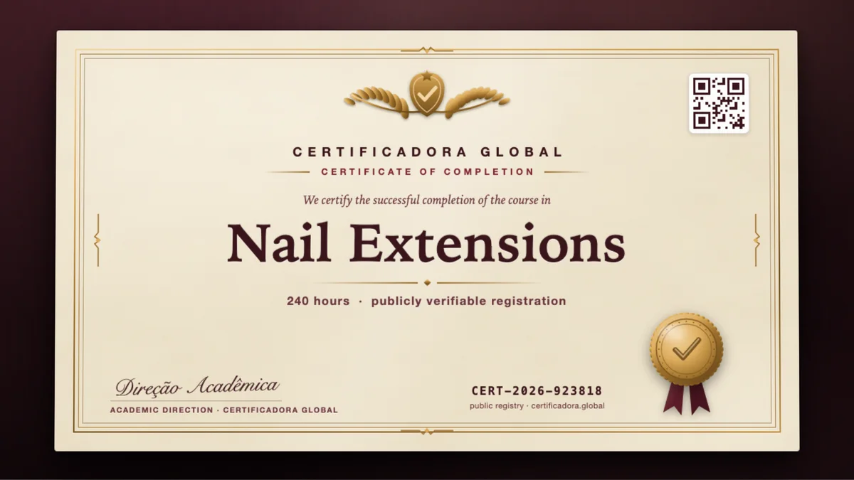 Cover of the Nail Extensions course