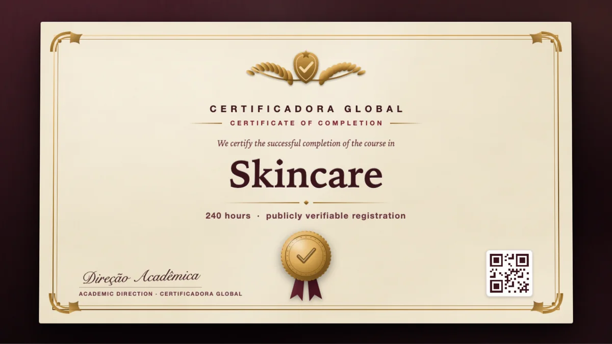 Cover of the Skincare course