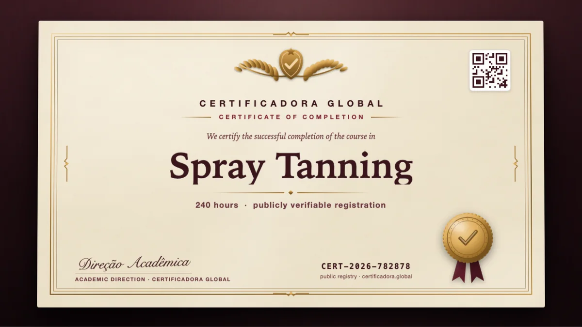 Cover of the Spray Tanning course