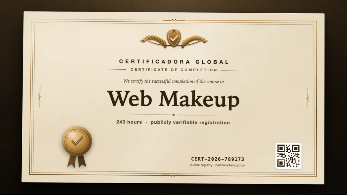 Cover of the Web Makeup course