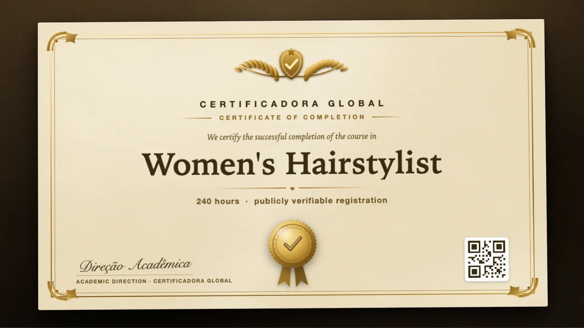 Cover of the Women's Hairstylist course