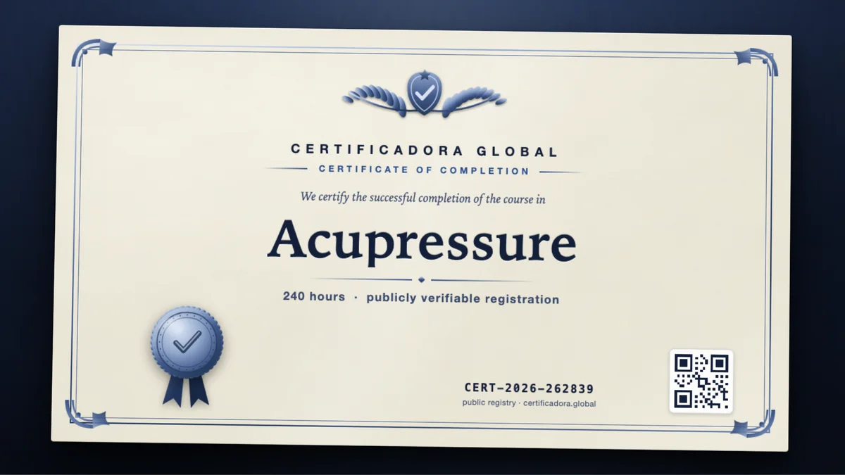 Cover of the Acupressure course