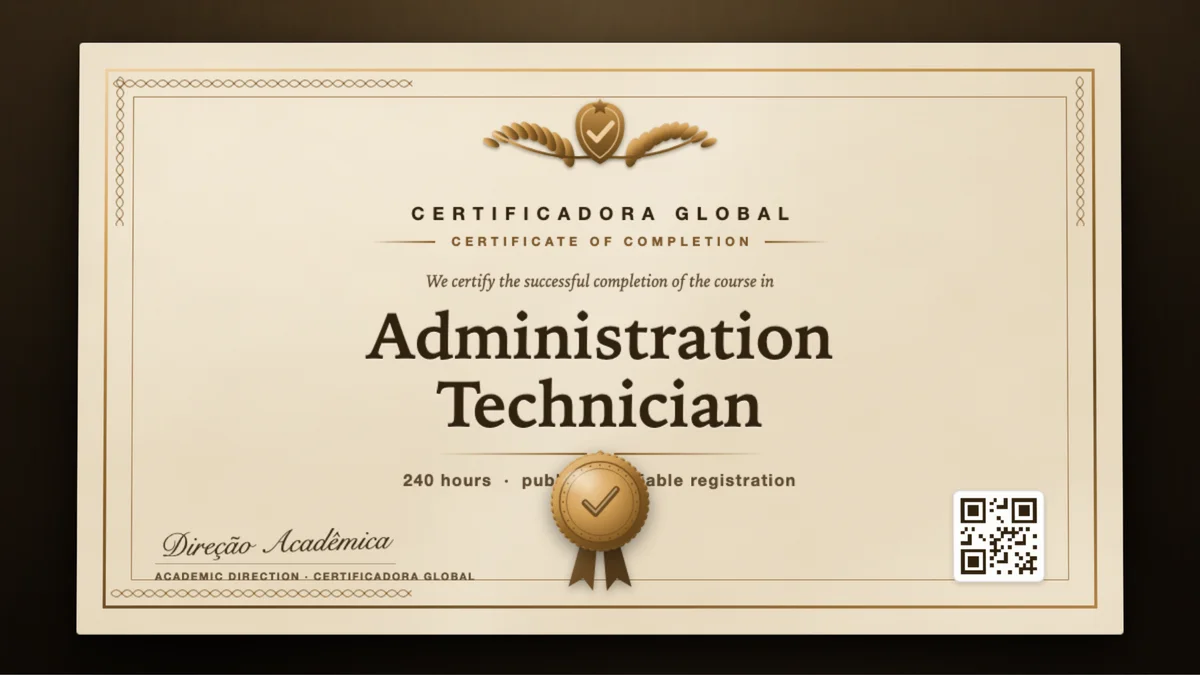 Cover of the Administration Technician course