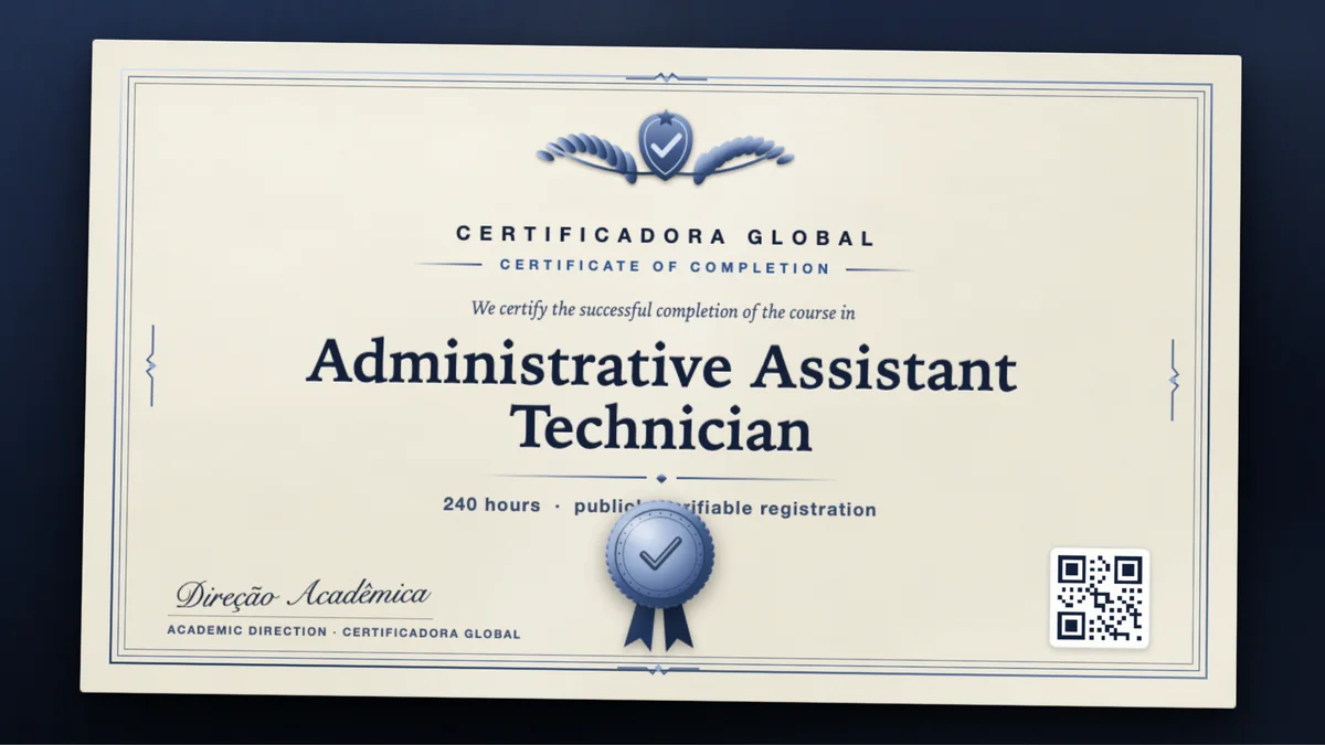 Cover of the Administrative Assistant Technician course