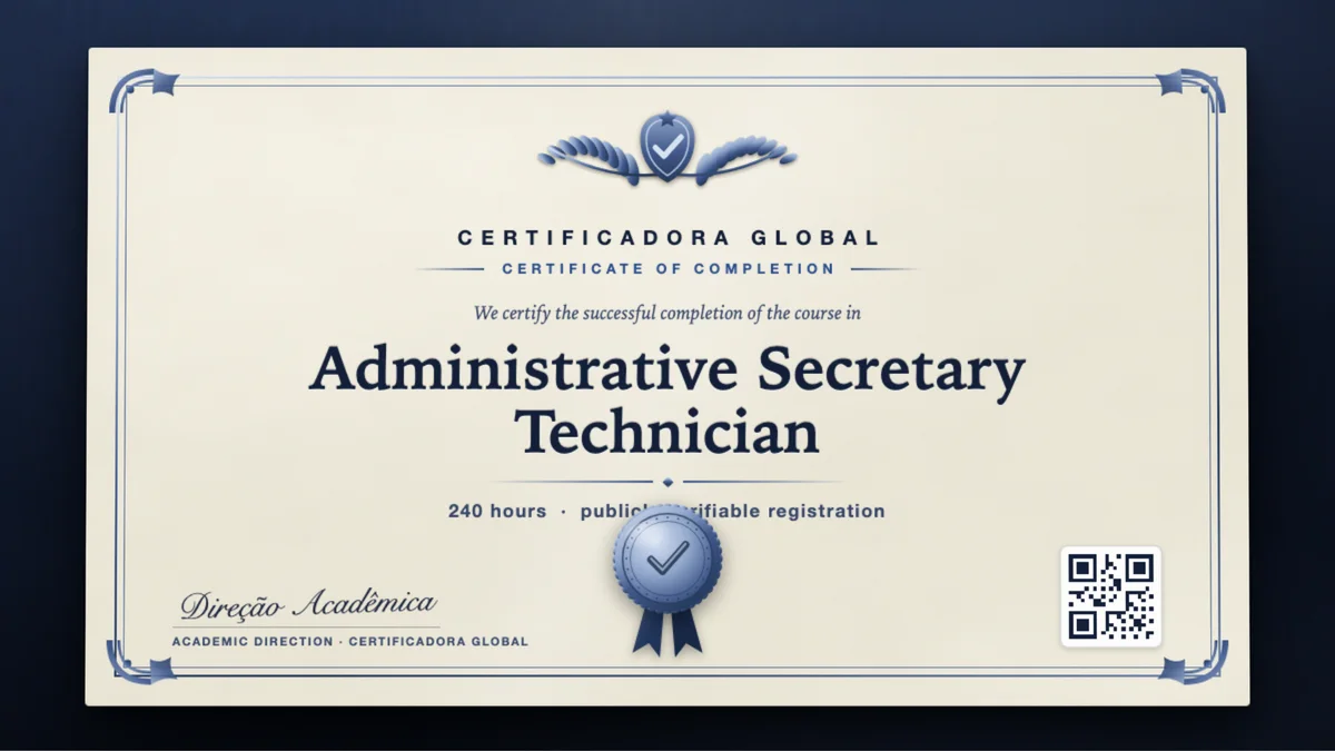 Cover of the Administrative Secretary Technician course