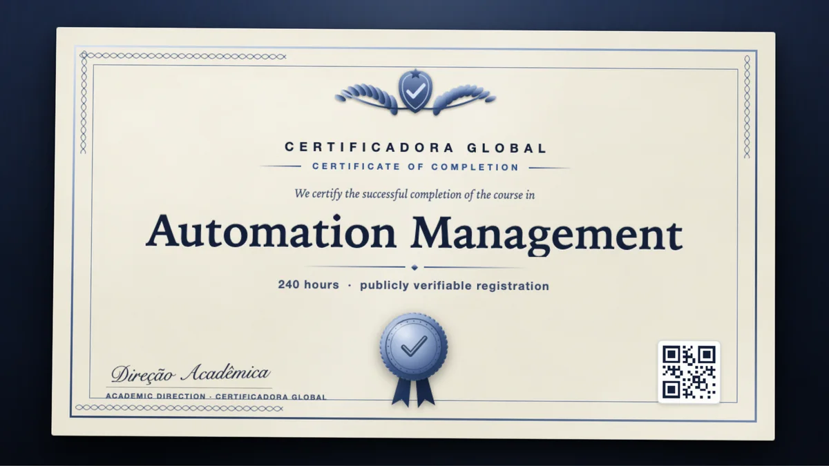 Cover of the Automation Management course