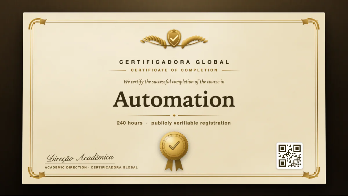 Cover of the Automation course
