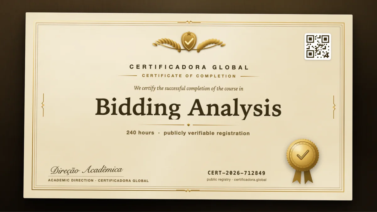 Cover of the Bidding Analysis course