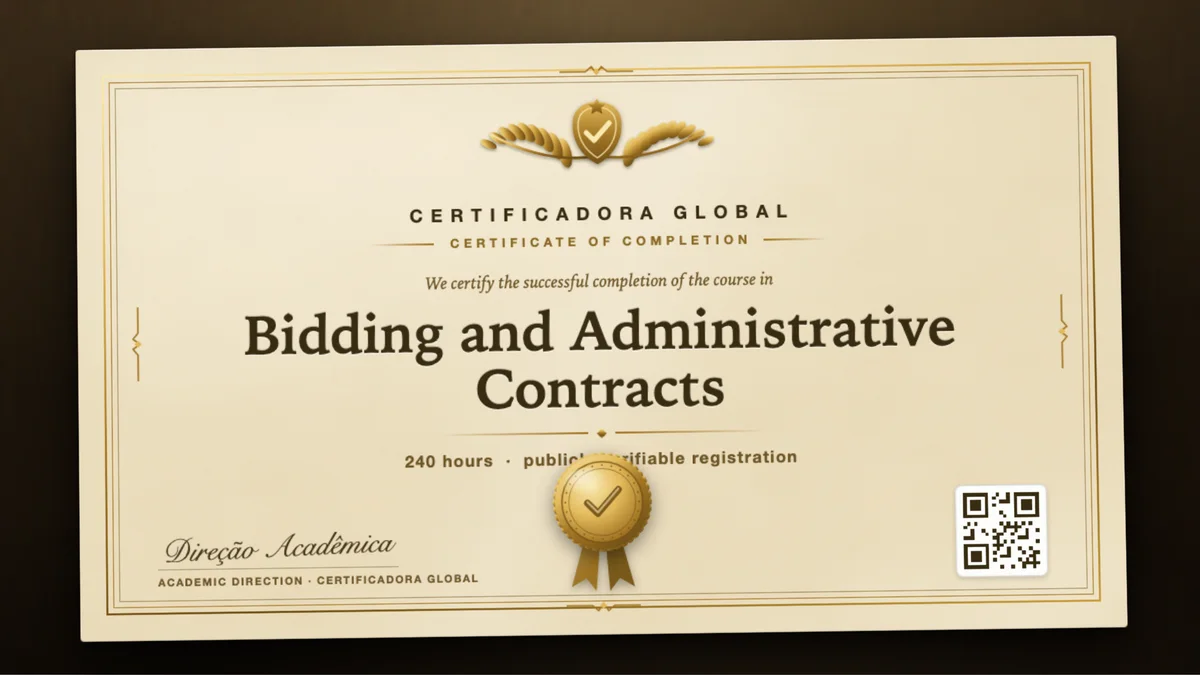 Cover of the Bidding and Administrative Contracts course