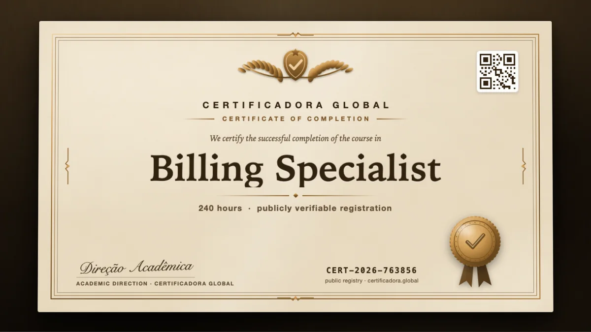 Cover of the Billing Specialist course