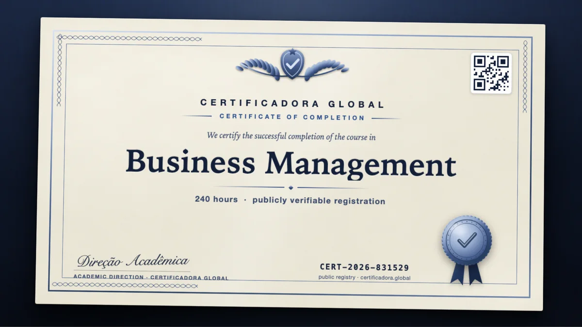 Cover of the Business Management course
