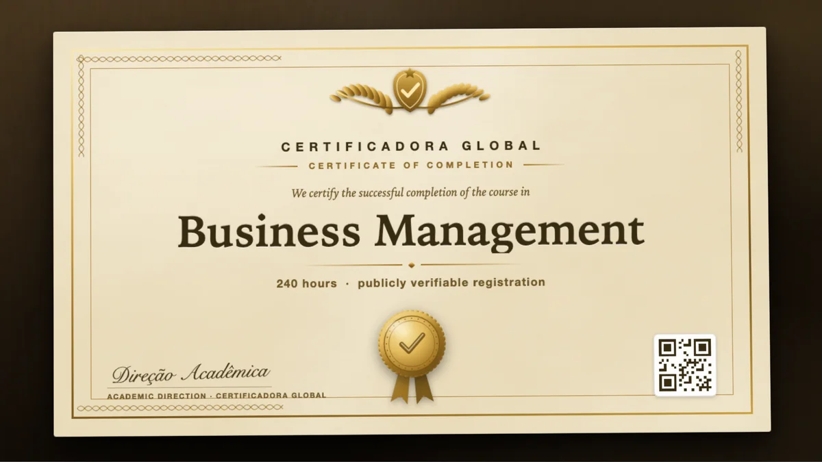 Cover of the Business Management course