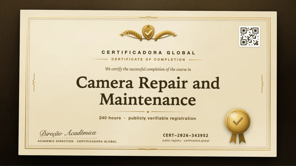 Cover of the Camera Repair and Maintenance course