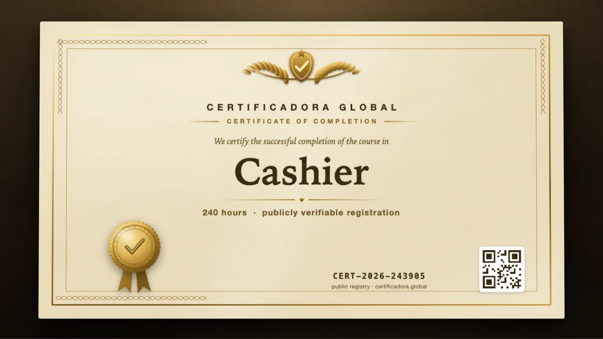 Cover of the Cashier course