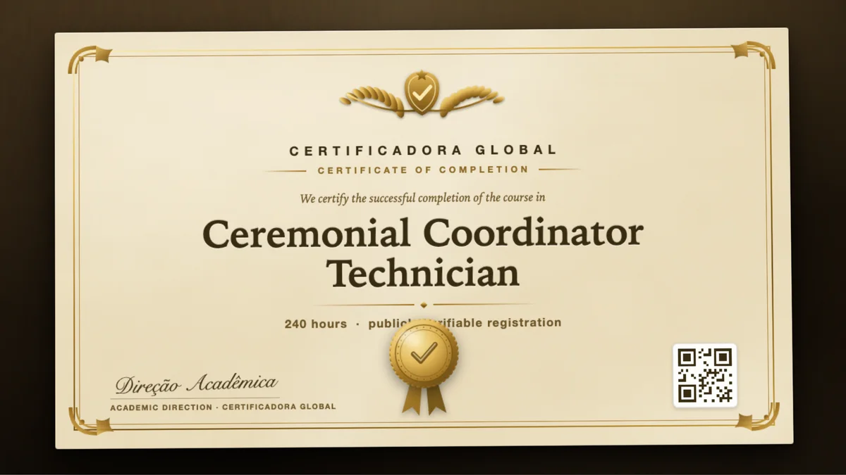 Cover of the Ceremonial Coordinator Technician course