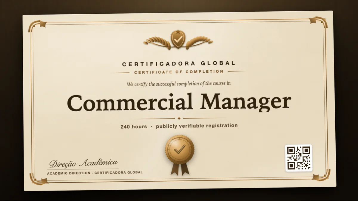 Cover of the Commercial Manager course