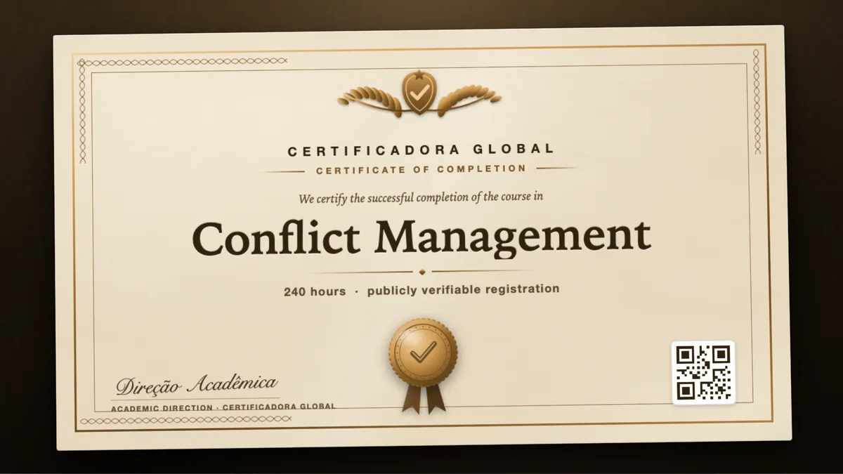 Cover of the Conflict Management course