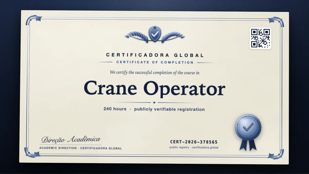 Cover of the Crane Operator course