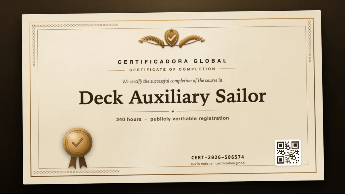 Cover of the Deck Auxiliary Sailor course