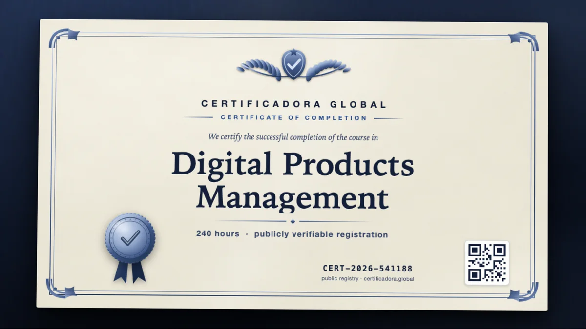 Cover of the Digital Products Management course