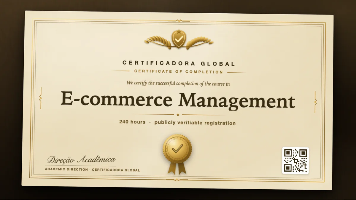 Cover of the E-commerce Management course