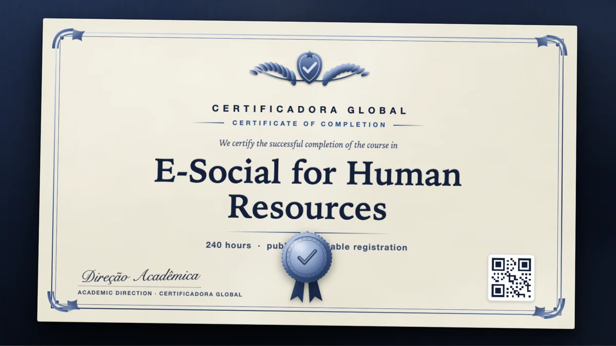 Cover of the E-Social for Human Resources course